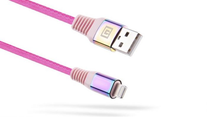 Кабель REAL-EL Rainbow USB-Lightning 1m (4743304104703)