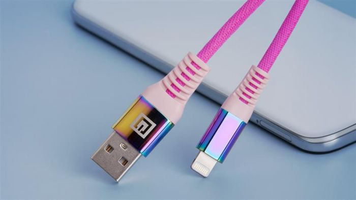 Кабель REAL-EL Rainbow USB-Lightning 1m (4743304104703)