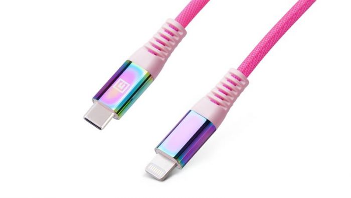 Кабель REAL-EL USB Type-C - Lightning (M/M), 1 м, Rainbow (4743304104710)