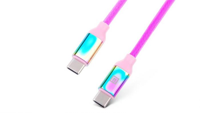 Кабель REAL-EL Premium Rainbow USB Type C-USB Type C 1m (4743304104741)