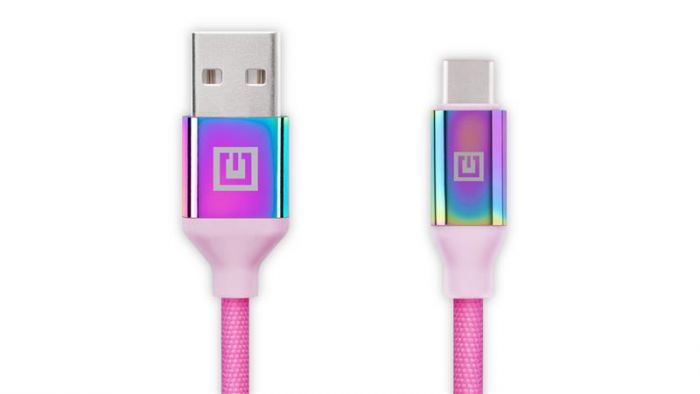 Кабель REAL-EL Premium USB - USB Type-C (M/M), 1 м, Rainbow (EL123500050)