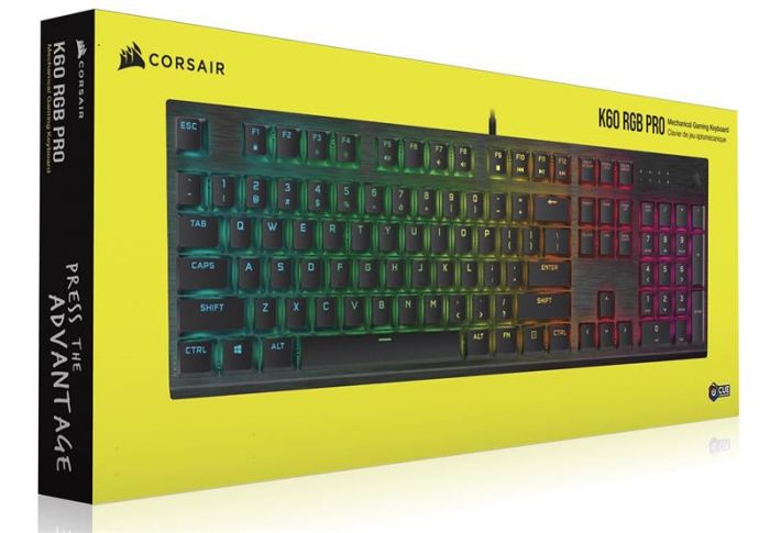 Клавіатура Corsair K60 RGB Pro (CH-910D019-RU) Black USB