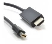 Кабель Voltronic mini DisplayPort - HDMI, M/M, 3 м, чорний (YT-mnDP(M)/HDMI(M)-3m/10317)