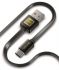 Кабель Luxe Cube Flat USB - USB Type-C (M/M), 1 м, чорний (8886668688895)