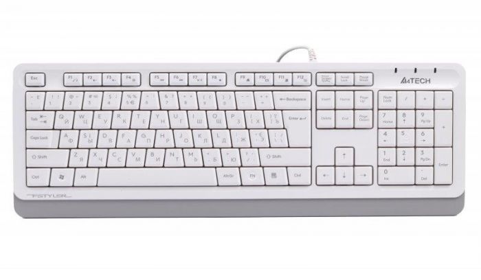 Клавіатура A4Tech Fstyler FKS10 White USB