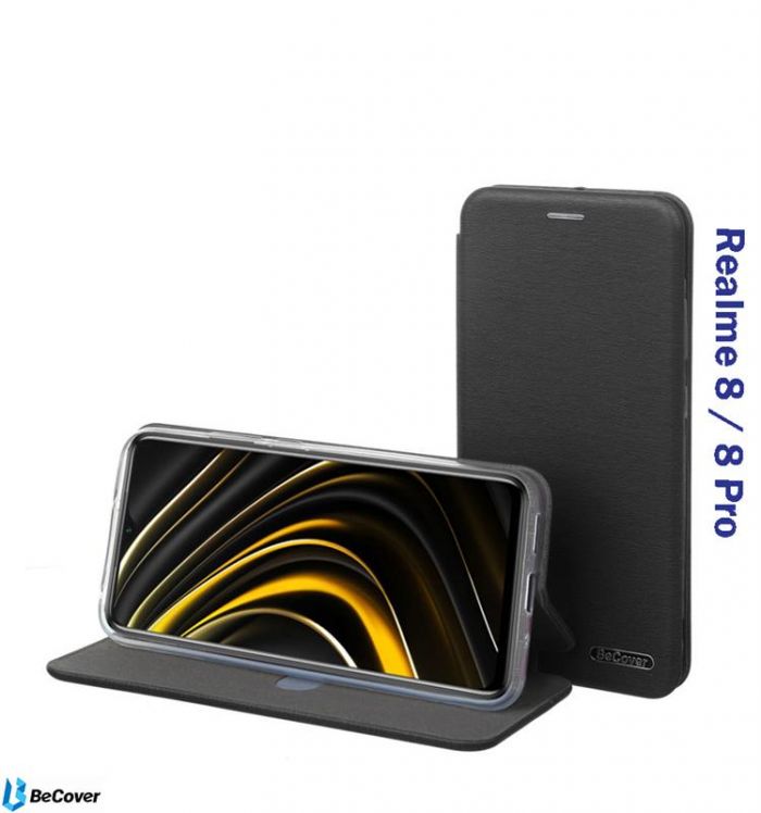 Чохол-книжка BeCover Exclusive для Realme 8/8 Pro Black (707013)