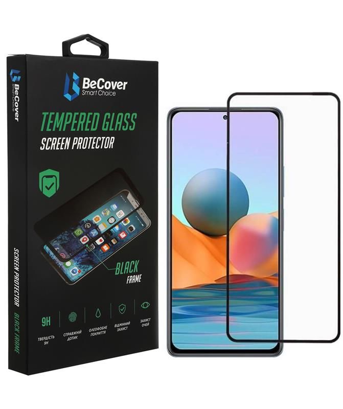 Захисне скло BeCover для Xiaomi Poco M4 Pro 5G Black (707041)