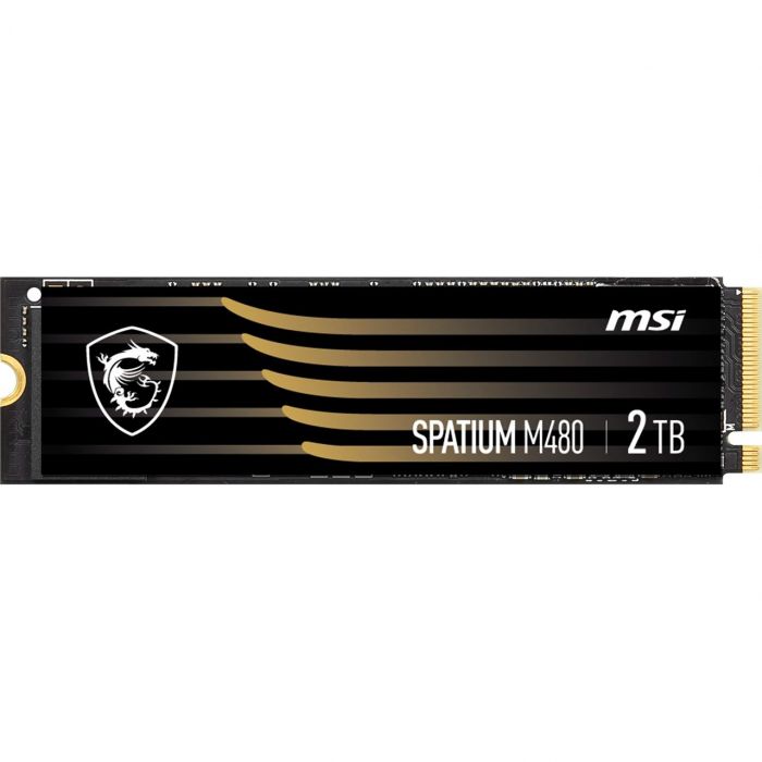 Накопичувач SSD 2TB MSI Spatium M480 M.2 2280 PCIe 4.0 x4 NVMe 3D NAND TLC (S78-440Q150-P83)