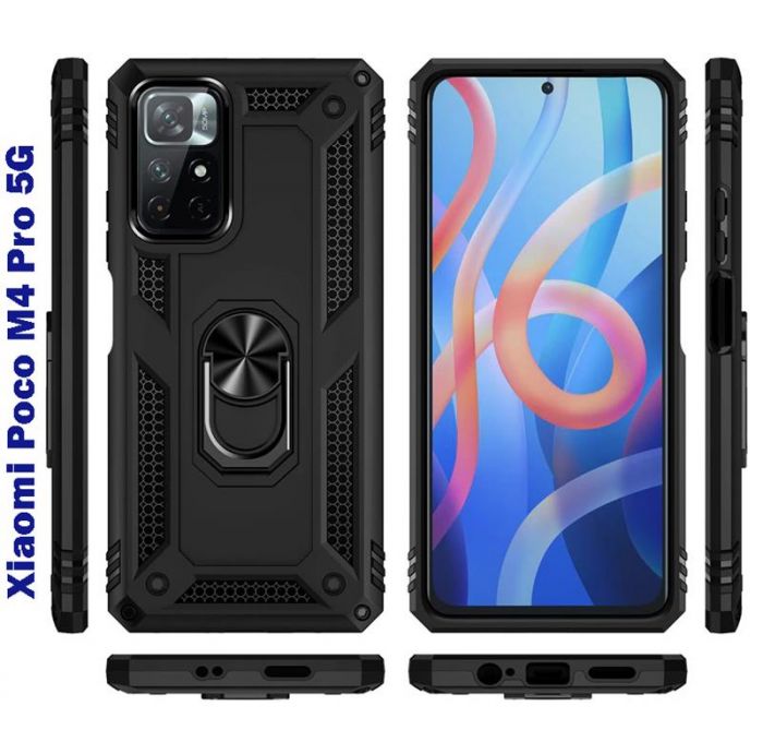 Чохол-накладка BeCover Military для Xiaomi Poco M4 Pro 5G Black (707120)