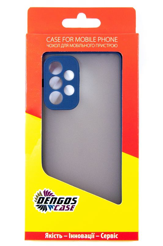 Чохол-накладка Dengos Matt для Samsung Galaxy A53 SM-A535 Blue (DG-TPU-MATT-101)