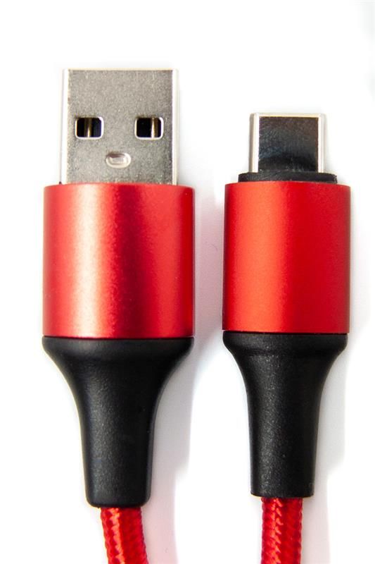Кабель Dengos USB-USB Type-C 1м Red (NTK-TC-MT-RED)