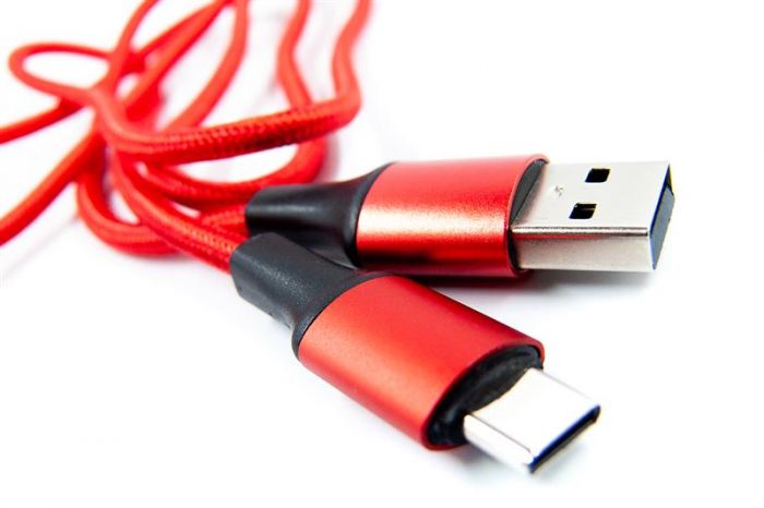 Кабель Dengos USB-USB Type-C 1м Red (NTK-TC-MT-RED)