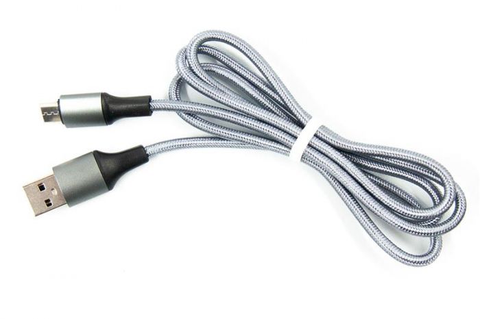 Кабель Dengos USB-USB Type-C 1м Grey (NTK-TC-MT-GREY)