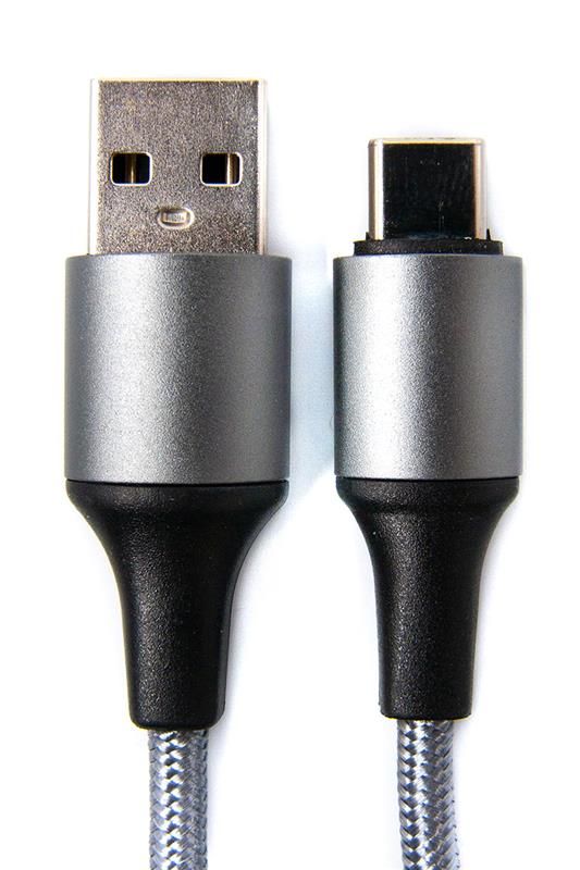 Кабель Dengos USB-USB Type-C 1м Grey (NTK-TC-MT-GREY)