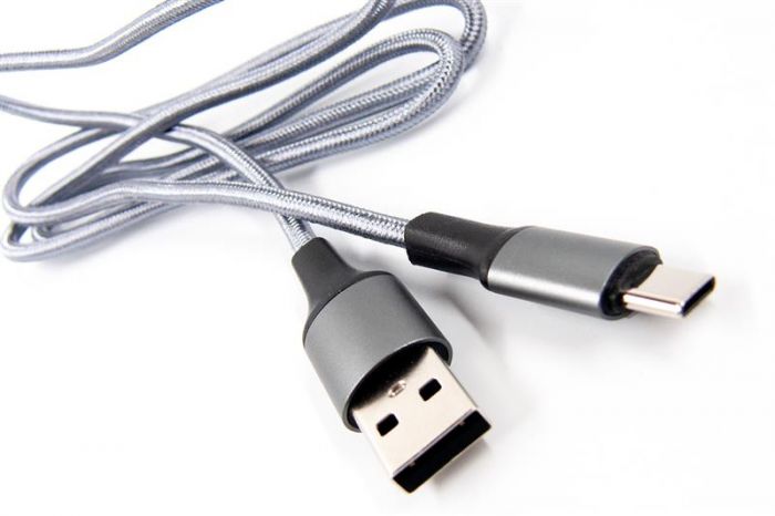 Кабель Dengos USB-USB Type-C 1м Grey (NTK-TC-MT-GREY)