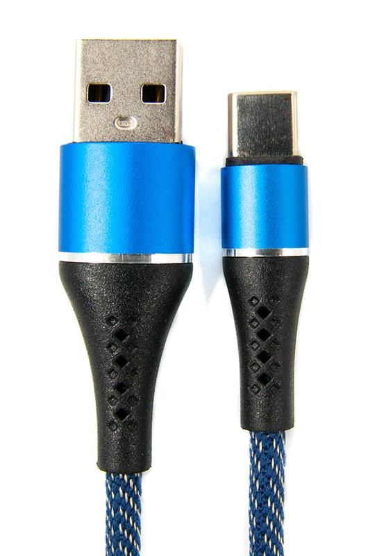 Кабель Dengos USB-USB Type-C 1м Jeans (NTK-TC-MT-JEANS)