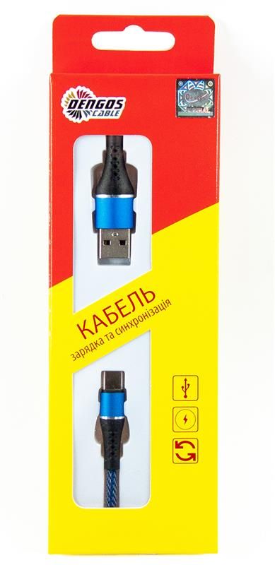 Кабель Dengos USB-USB Type-C 1м Jeans (NTK-TC-MT-JEANS)