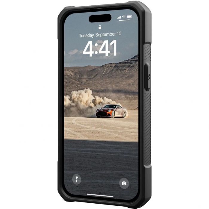 Чохол-накладка Urban Armor Gear Monarch для Apple iPhone 15 Kevlar Black (114289113940)