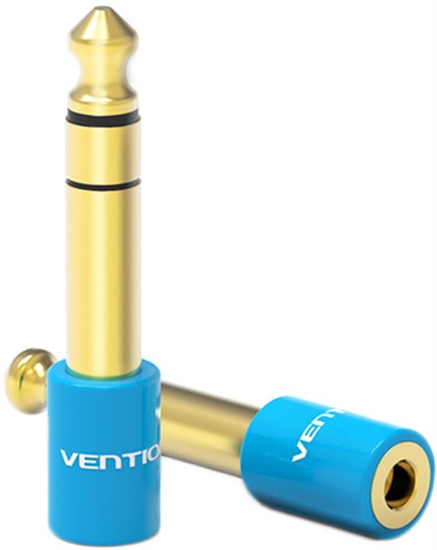Адаптер Vention Audio 6.35 мм - 3.5 мм (M/F) (VAB-S01-L)
