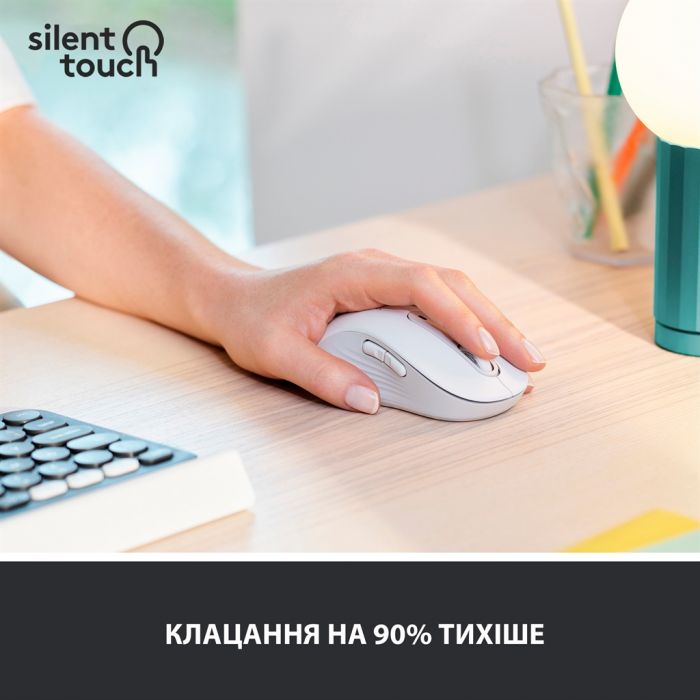 Мишка бездротова Logitech Signature M650 L LEFT (910-006240) Off-White USB