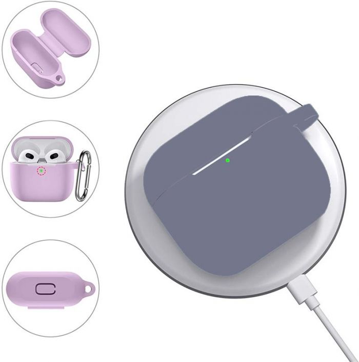 Чохол для навушників BeCover для Apple AirPods (3nd Gen) Light Purple (707183)