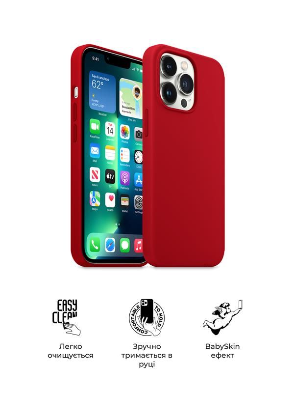 Чохол-накладка Armorstandart Icon2 для Apple iPhone 13 Pro Max Red (ARM60507)