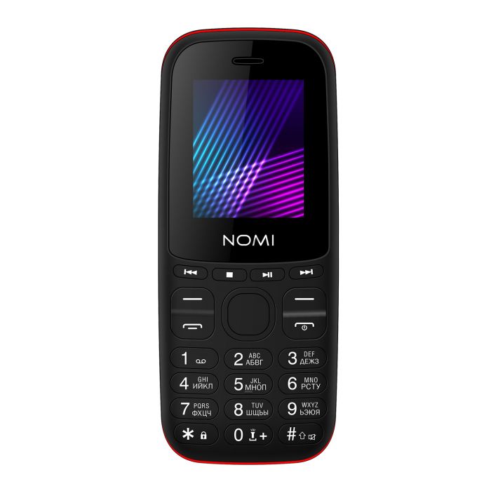 Мобiльний телефон Nomi i189s Dual Sim Black/Red