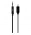 Аудіо-кабель Ttec (2DK42S) 3.5мм - Lightning, 1м, Black