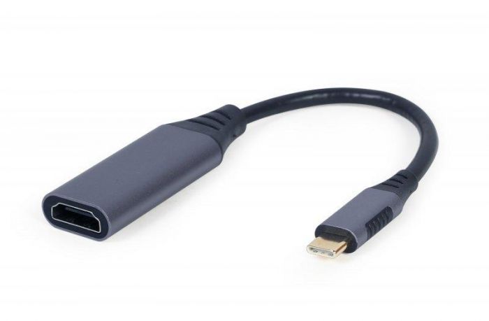 Адаптер Cablexpert USB Type-C - HDMI (M/F), 0.15 м, Black (A-USB3C-HDMI-01)