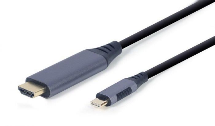 Кабель Cablexpert HDMI - USB Type-C (M/M), 1.8 м, Black (CC-USB3C-HDMI-01-6)