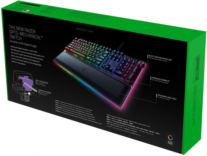 Клавіатура Razer Huntsman Elite Linear Optical Switch Eng (RZ03-01871000-R3M1) USB