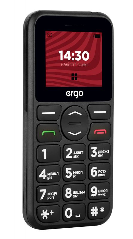 Мобiльний телефон Ergo R181 Dual Sim Black