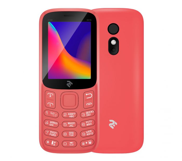 Мобiльний телефон 2E E180 2019 Dual Sim Red (680576170057)