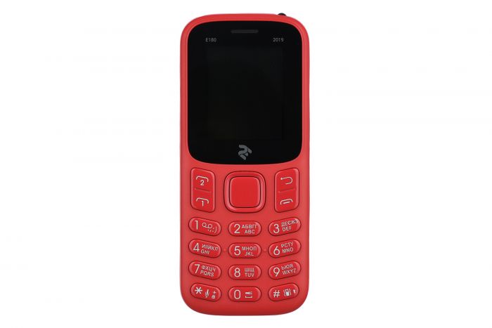 Мобiльний телефон 2E E180 2019 Dual Sim Red (680576170057)