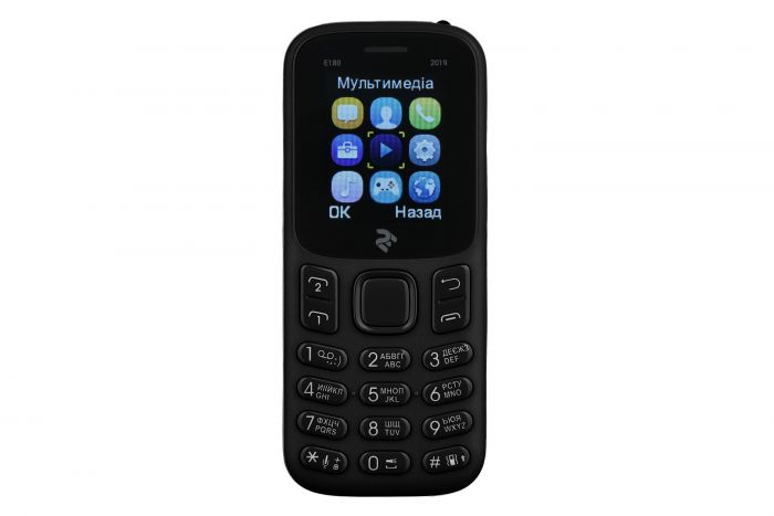Мобiльний телефон 2E E180 2019 Dual Sim Black (680576170033)