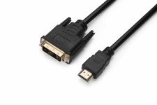 Кабель ProLogix (PR-HDMI-DVI-P-01-30-3m) Premium HDMI-DVI M/M Single Link, 18+1, V1.3, 3м