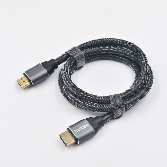 Кабель Prologix Premium High Speed HDMI - HDMI V 2.0 (M/M), 1 м, 4K UHD 60Hz, gold plated, мідь, оплетка, Black (PR-HDMI-HDMI-B-03-30-1m) коробка