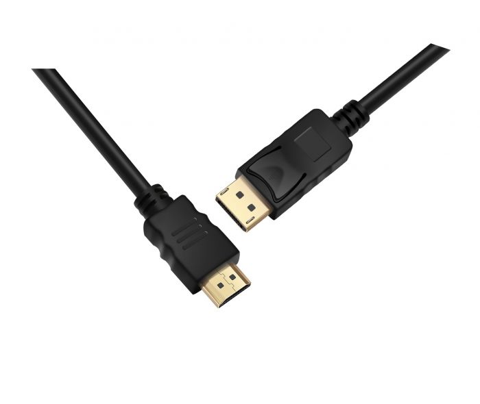 Кабель ProLogix (PR-DP-HDMI-P-02-30-18m) DisplayPort-HDMI  V1.2, 1,8м