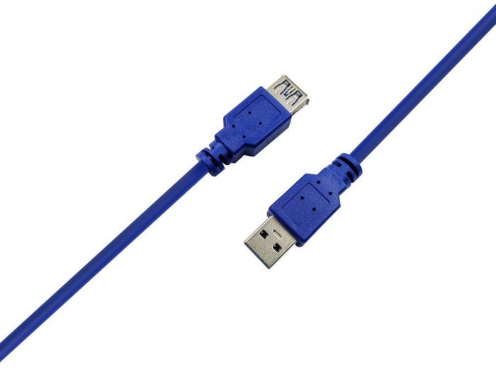 Кабель ProLogix (PR-USB-P-11-30-18m) USB 3.0 AM/AF, синій, 1.8 м_бн