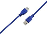Кабель Prologix подовжувач USB (AM/AF), USB 3.0, 3 м, синій (PR-USB-P-11-30-3m)
