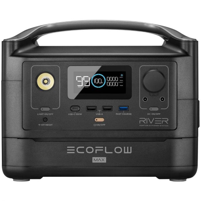 Зарядна станція EcoFlow River Max 576Wh/160000mAh Black (PB930425)