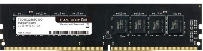 Модуль пам`яті DDR4 8GB/2666 Team Elite (TED48G2666C19016)