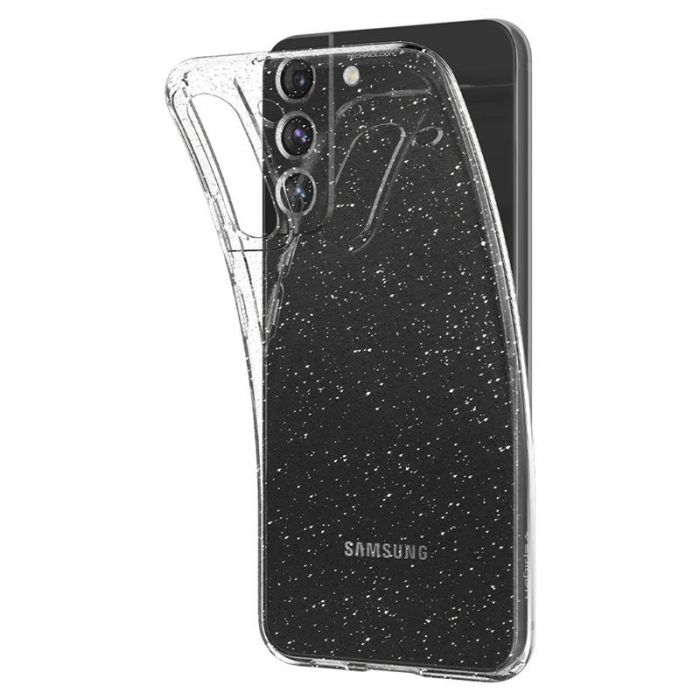 Чохол-накладка Spigen Liquid Crystal Glitter для Samsung Galaxy S22 SM-S901 Crystal Quartz (ACS03985)