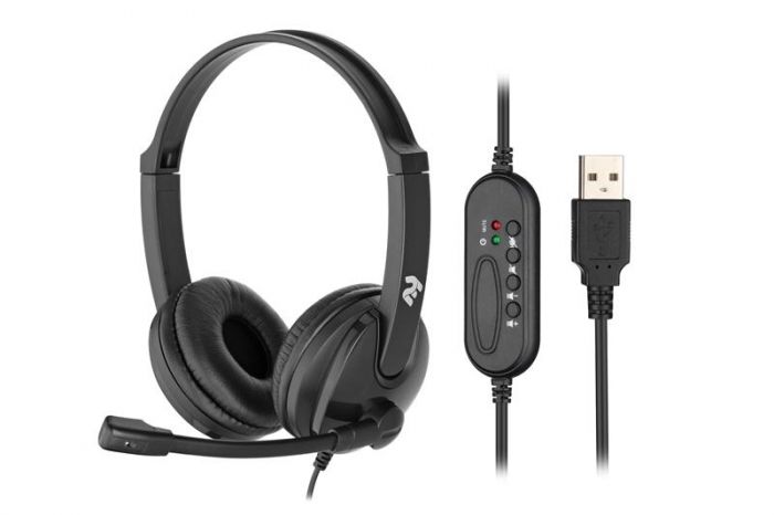 Гарнітура 2E CH12 USB Black (2E-CH12SU)