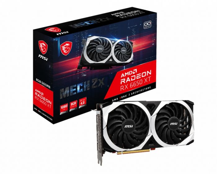 Відеокарта AMD Radeon RX 6650 XT 8GB GDDR6 Mech 2X OC MSI (Radeon RX 6650 XT Mech 2X 8G OC)