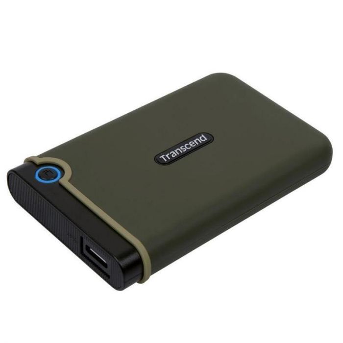 Накопичувач зовнiшнiй HDD 2.5" USB 2.0TB Transcend StoreJet 25M3 Military Green Slim (TS2TSJ25M3G)