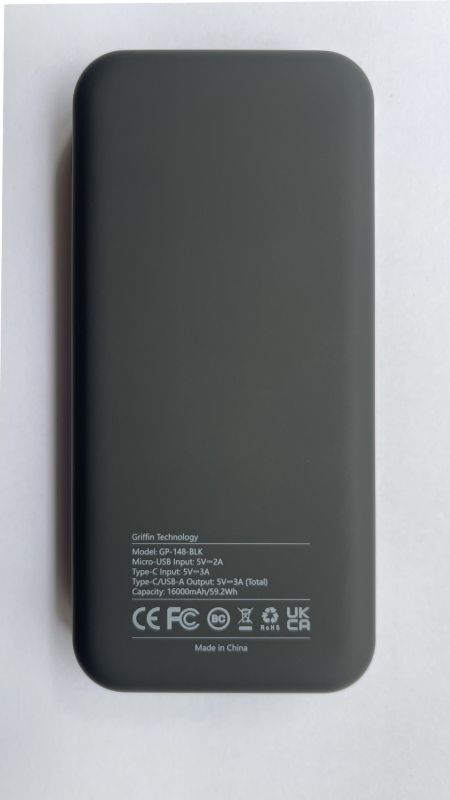 Універсальна мобільна батарея Griffin GP-148 16000mAh Black (GP-148-BLK)