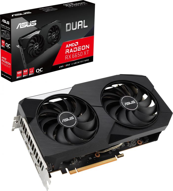 Відеокарта AMD Radeon RX 6650 XT 8GB GDDR6 Dual OC Asus (DUAL-RX6650XT-O8G)