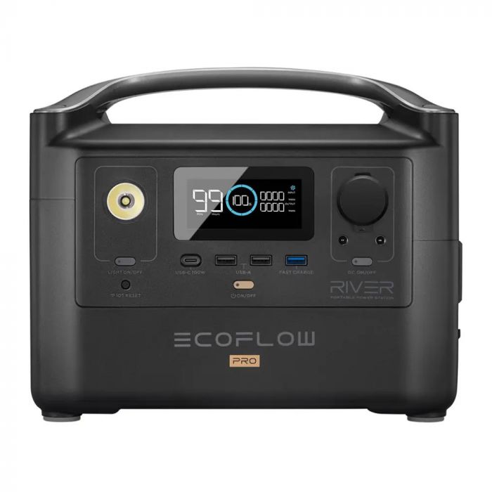 Зарядна станція EcoFlow River Pro 720Wh, 200000mAh, 600W Black (EFRIVER600PRO) (PB930418)