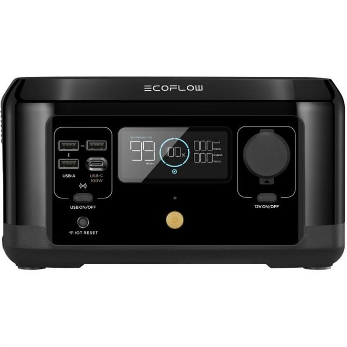 Зарядна станція EcoFlow River mini 210Wh/58333mAh/300W (Wireless) (RIVERMINIWIRELESS) Black (PB930173)